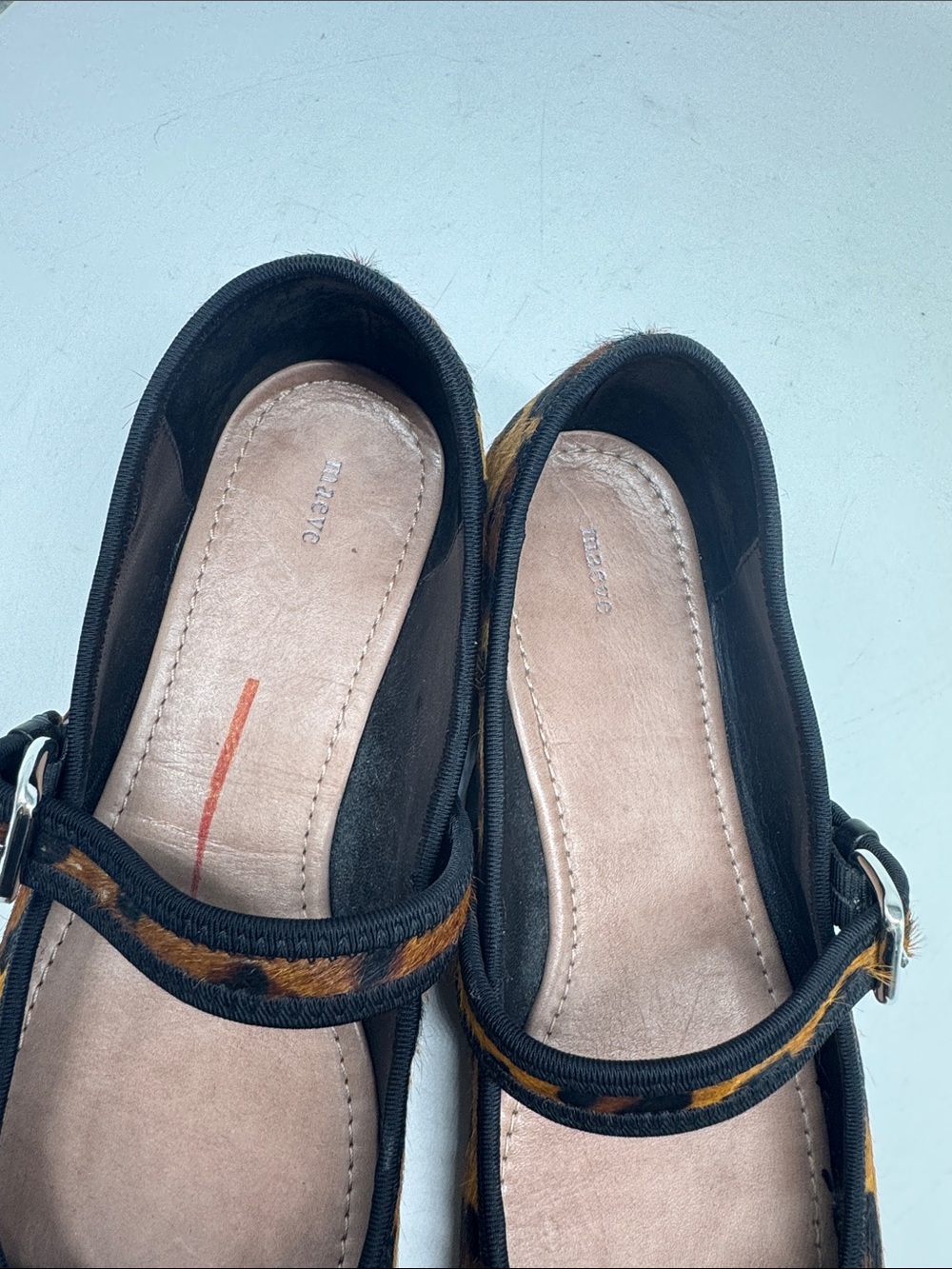 Anthropologie Maeve Leopard Mary Jane Flats Size 40 - Picture 13 of 13